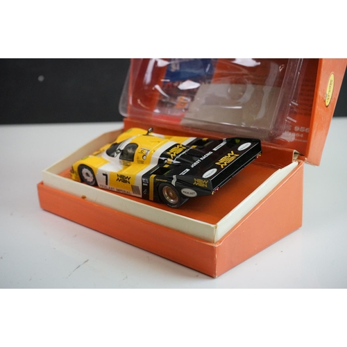 1012 - Four boxed Slot it Le Mans Winners Collection slot cars to include CW04 Porsche 962C LM1986, Porsche... 