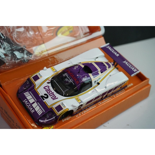 1013 - Three boxed Slot it Le Mans Collection slot cars to include CW10 Ford mkII n 2 1966, CW03 Jaguar XJR... 