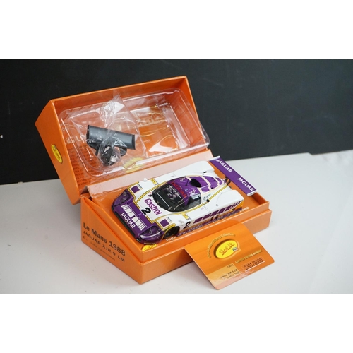 1013 - Three boxed Slot it Le Mans Collection slot cars to include CW10 Ford mkII n 2 1966, CW03 Jaguar XJR... 