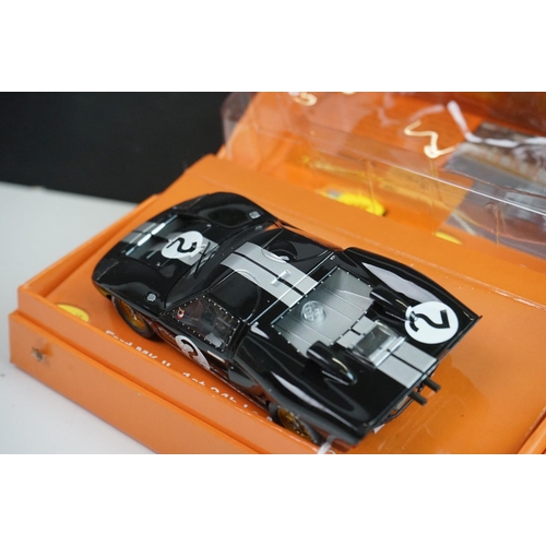 1013 - Three boxed Slot it Le Mans Collection slot cars to include CW10 Ford mkII n 2 1966, CW03 Jaguar XJR... 