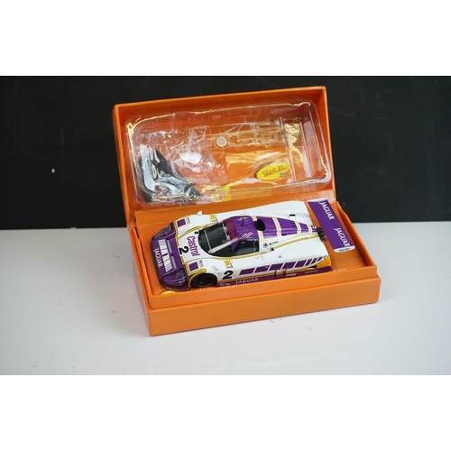 1013 - Three boxed Slot it Le Mans Collection slot cars to include CW10 Ford mkII n 2 1966, CW03 Jaguar XJR... 