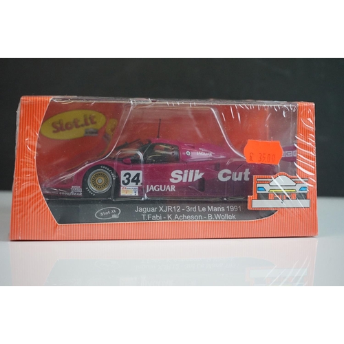 1014 - Four cased/boxed & sealed Slot it slot cars to include CA13B Jaguar XJR12, CA25b Porsche 962 IMSA, C... 