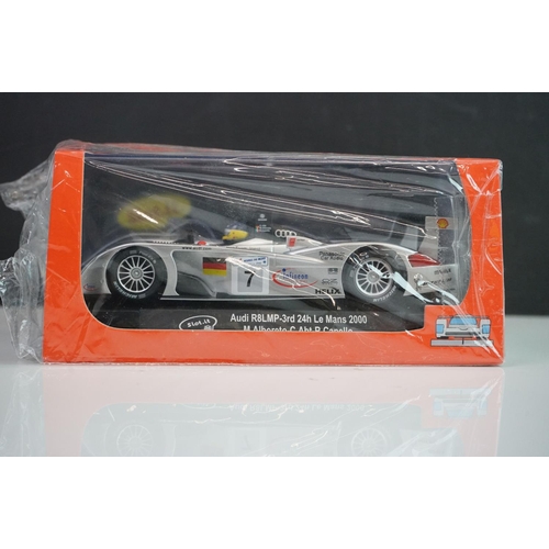 1015 - Four boxed/cased Slot it slot cars to include CA18b GT40, Lancia LC2 SICA08A, SC15a Slot Car Festiva... 