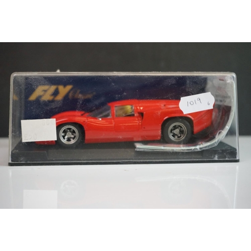 1019 - Six cased Fly Classic slot cars to include C31 Lola T70 MK 3B Azul, s32 Lola T70 Alcaniz 99, C32 Lol... 