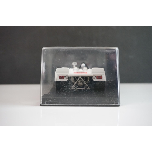 1020 - Six cased Fly Classic slot cars to include C44 Porsche 908 Flunder Calcas decals, C64 Porsche 908/3 ... 