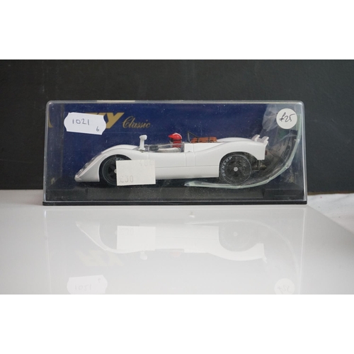 1021 - Six cased Fly Classic slot cars to include C44 Porsche 908 Flunder, C14 Porsche 908 Brands Hatch, S3... 