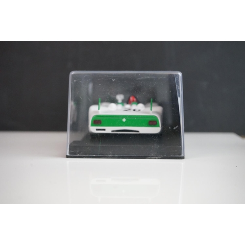 1022 - Four cased Fly Classic slot cars to include C12 Porsche 908 Amarillo, C45 Porsche 908 Flunder Le Man... 