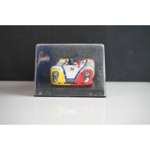 1023 - Four cased Fly Classic slot cars to include C43 Porsche 908 Flunder Le Mans 1972, C41 Flunder Martin... 