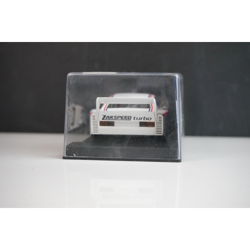 1024 - Six cased Fly Model slot cars to include 88043 Ford Capri RS Turbo Q Zolder DRM 1980 A147, 88069 Cap... 