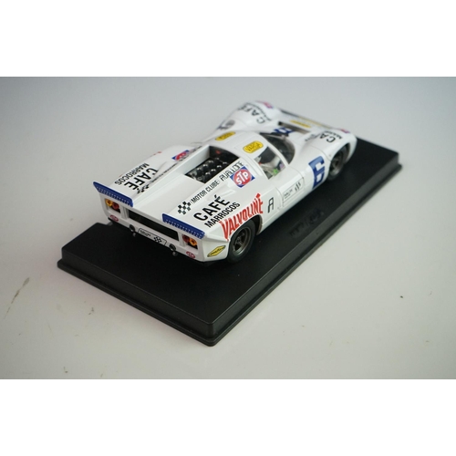 1025 - Six cased Fly Model slot cars to include C63 Porsche 908/3 Nurburgring 1971, 88098 Porsche 908/2 Seb... 