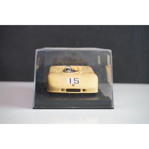 1025 - Six cased Fly Model slot cars to include C63 Porsche 908/3 Nurburgring 1971, 88098 Porsche 908/2 Seb... 