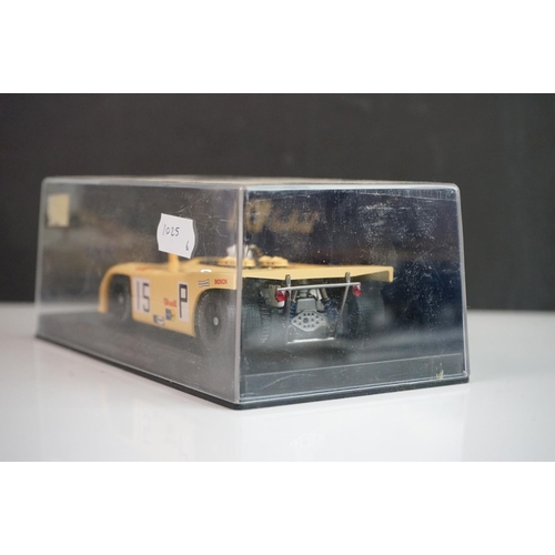 1025 - Six cased Fly Model slot cars to include C63 Porsche 908/3 Nurburgring 1971, 88098 Porsche 908/2 Seb... 