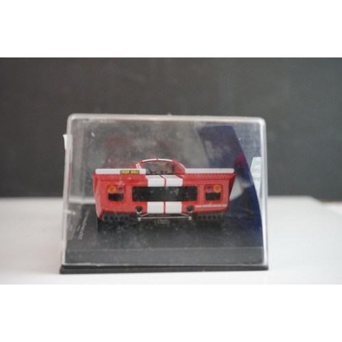 1026 - Six cased Fly Model slot cars to include 88092 Porsche 908/3 6th Watkins Glen 1972 (C-101), C68 Pors... 