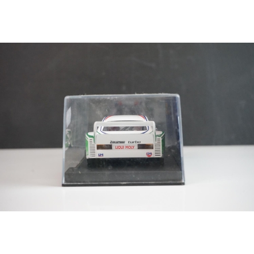 1027 - Six cased Fly Model slot cars to include A142 Ford Capri RS Turbo Nururgring DRM 1981, C66 Porsche 9... 