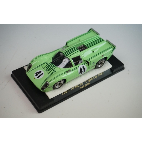 1027 - Six cased Fly Model slot cars to include A142 Ford Capri RS Turbo Nururgring DRM 1981, C66 Porsche 9... 