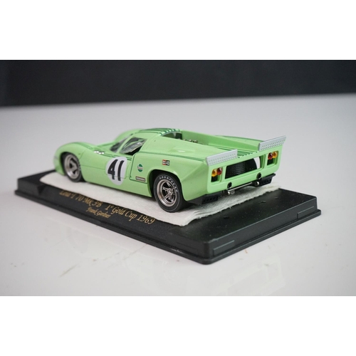 1027 - Six cased Fly Model slot cars to include A142 Ford Capri RS Turbo Nururgring DRM 1981, C66 Porsche 9... 