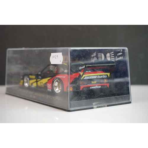 1029 - Six cased Fly Model slot cars to include A145 Ford Capri RS Turbo, A144L Ford Capri RS Turbo 1978, 8... 