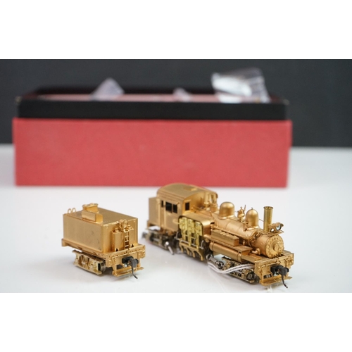 103 - Boxed Westside Model Co Ho gauge West Side Lumber Co No 10 3 Truck Shay brass locomotive & tender, b... 