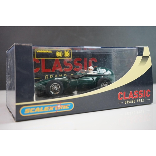 1032 - Six boxed ltd edn Scalextric Classic Grand Prix slot cars to include 5 x Goodwood (C2551A Maserati 2... 