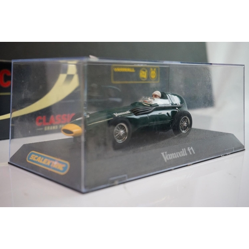 1032 - Six boxed ltd edn Scalextric Classic Grand Prix slot cars to include 5 x Goodwood (C2551A Maserati 2... 