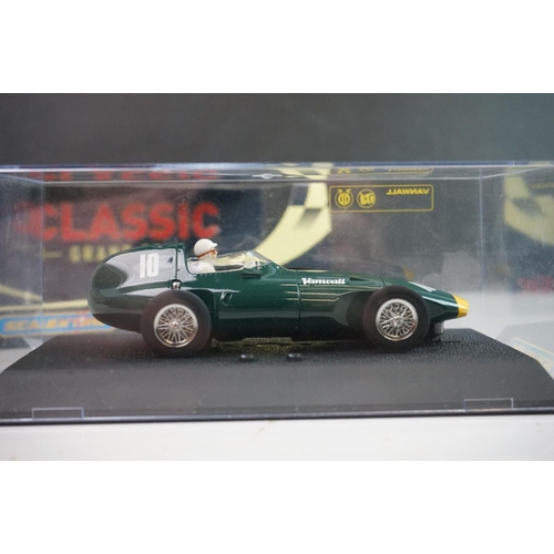 1032 - Six boxed ltd edn Scalextric Classic Grand Prix slot cars to include 5 x Goodwood (C2551A Maserati 2... 