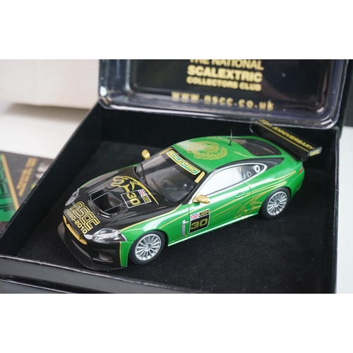 1036 - Boxed Scalextric NSCC 30th Anniversary C3144 Jaguar XKR GT3 NSCC slot car, with certificate car, vg