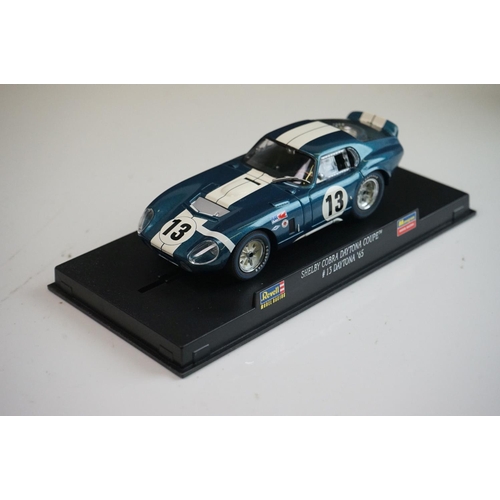 1037 - Two cased /boxed Revell slot cars to include 08372 March 83G Kreepy Krauly #00 and 08352 Shelby Cobr... 