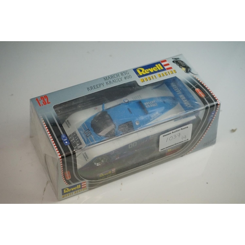 1037 - Two cased /boxed Revell slot cars to include 08372 March 83G Kreepy Krauly #00 and 08352 Shelby Cobr... 