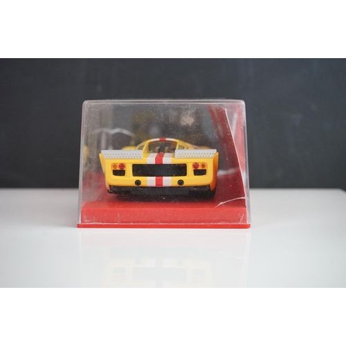 1040 - Five cased / boxed slots cars to include 3 x Flyslot (705101 Lola Y70 mk3B, 702103 Doran JE4 24H Day... 