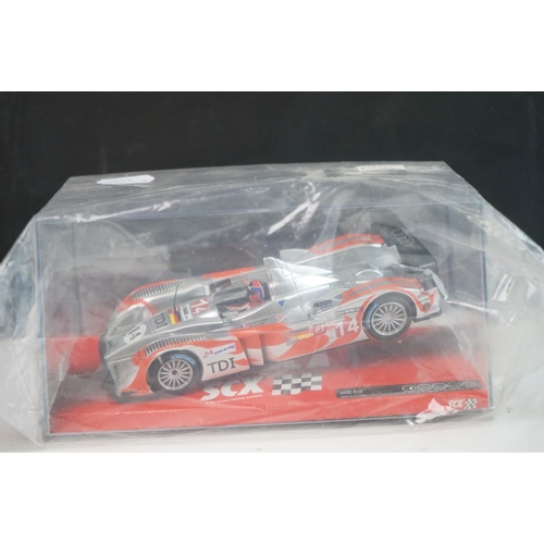 1043 - Four cased slot cars to include Carrera Evolution 25720 Plymouth Roadrunner Superbird No 42 Riversid... 