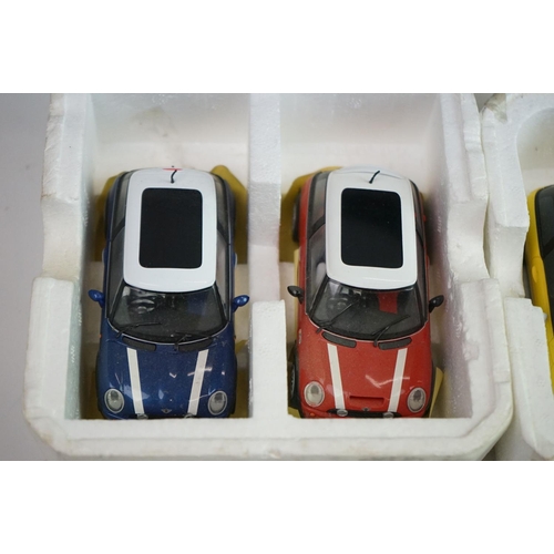 1044 - Five Scalextric slot cars within original Hornby polystyrene to include Classic Racing Car, and 4 x ... 