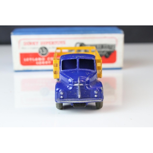 1051 - Two boxed Dinky Supertoys 531 Leyland Comet Lorry both with yellow trucks, one with blue can & red h... 