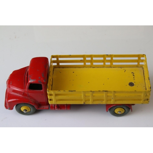 1051 - Two boxed Dinky Supertoys 531 Leyland Comet Lorry both with yellow trucks, one with blue can & red h... 