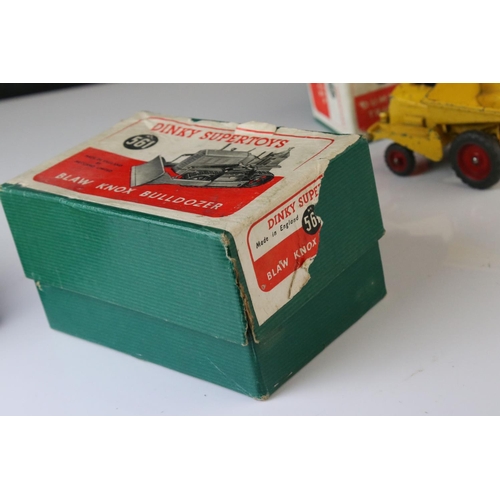 1056 - Two boxed Dinky Supertoys diecast models to include 561 Blaw Knox Bulldozer and 562 Dumper Truck, bo... 