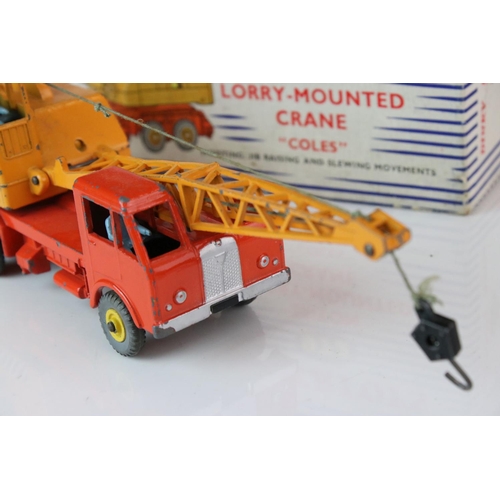 1058 - Two boxed Dinky Supertoys 'Coles' diecast models to include 571 Coles Mobile Crane (vg with paint ch... 