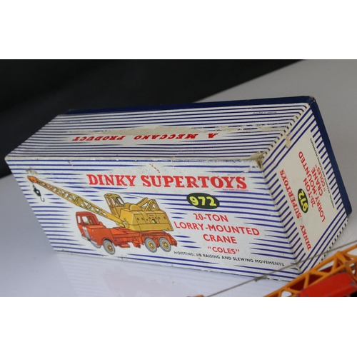 1058 - Two boxed Dinky Supertoys 'Coles' diecast models to include 571 Coles Mobile Crane (vg with paint ch... 