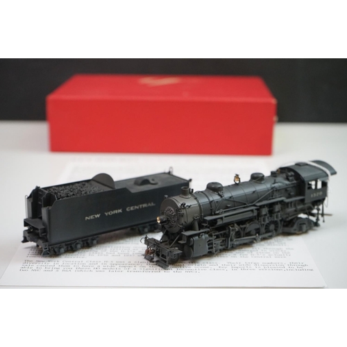 106 - Boxed Key Imports HO gauge New York Central #1320 H-5P Class 2-8-2 Ski brass locomotive & tender, ma... 