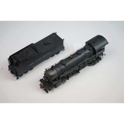 106 - Boxed Key Imports HO gauge New York Central #1320 H-5P Class 2-8-2 Ski brass locomotive & tender, ma... 