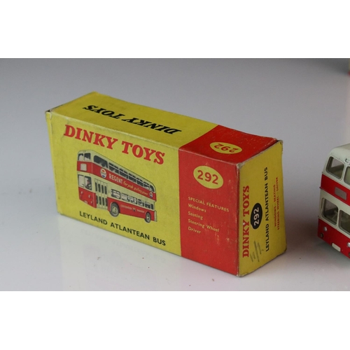 1060 - Two boxed Dinky diescast bus models to include 289 Routemaster Bus with Tern Shirts advertisement, a... 