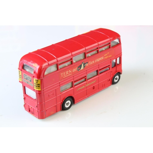 1060 - Two boxed Dinky diescast bus models to include 289 Routemaster Bus with Tern Shirts advertisement, a... 