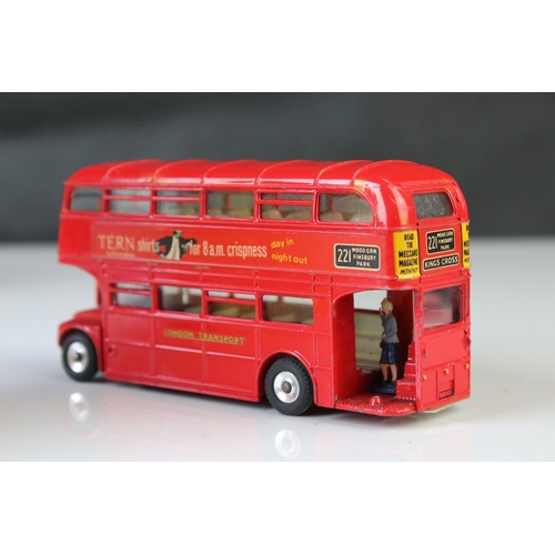 1060 - Two boxed Dinky diescast bus models to include 289 Routemaster Bus with Tern Shirts advertisement, a... 