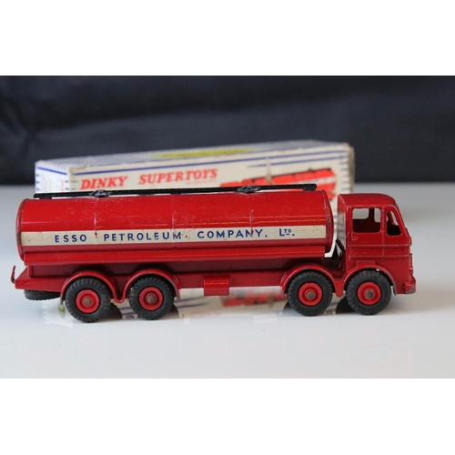 1062 - Boxed Dinky Supertoys 943 Leyland Octopus Tanker ESSO diecast model, gd with some paint loss, tatty ... 