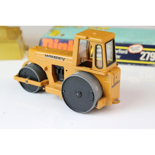 1064 - Boxed Dinky 279 Aveling-Barford Diesel Roller diecast model with Wimpey decals, diecast excellent, d... 