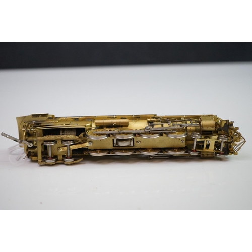 107 - Boxed Key Imports HO gauge 3751 Classic Modern 4-8-4 Elesco Santa Fe brass locomotive & tender, made... 