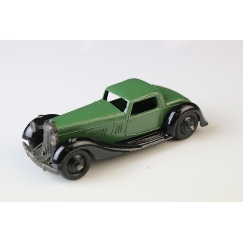 1071 - Ten early-mid 20th C Dinky diecast road models including 3 x 36b, 30b, 36g, 3 x 30C etc, some paint ... 