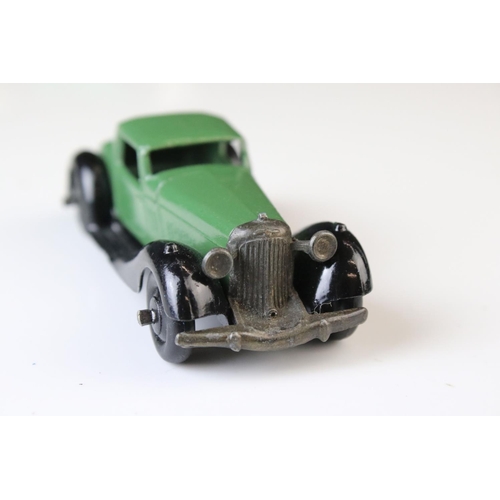 1071 - Ten early-mid 20th C Dinky diecast road models including 3 x 36b, 30b, 36g, 3 x 30C etc, some paint ... 