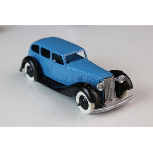 1071 - Ten early-mid 20th C Dinky diecast road models including 3 x 36b, 30b, 36g, 3 x 30C etc, some paint ... 