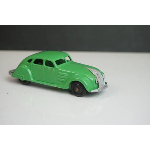 1072 - Nine early-mid 20th C Dinky diecast road models including 38d, 3 x 38c, 30a, 2 x 39f etc, some paint... 