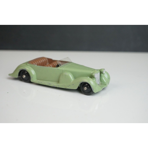 1072 - Nine early-mid 20th C Dinky diecast road models including 38d, 3 x 38c, 30a, 2 x 39f etc, some paint... 