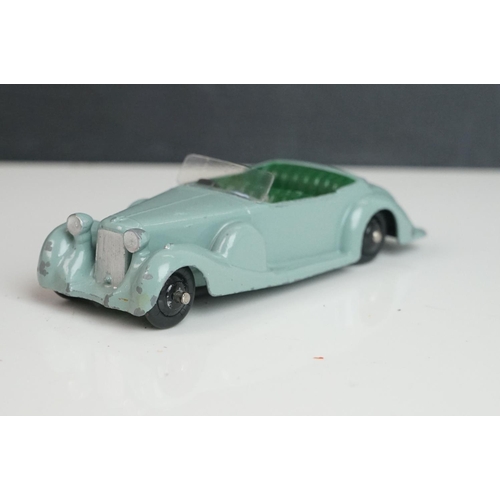 1072 - Nine early-mid 20th C Dinky diecast road models including 38d, 3 x 38c, 30a, 2 x 39f etc, some paint... 